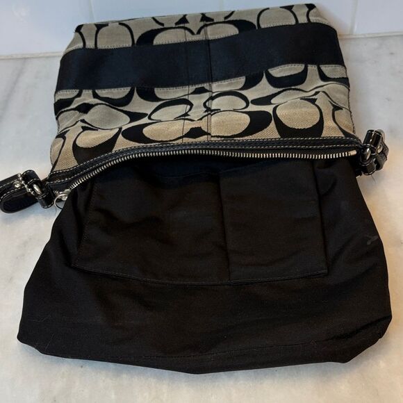 Coach Bag Purse Handbag Crossbody Bag Y2K Signature Logo Stripe File Swing Pack - Picture 11 of 15